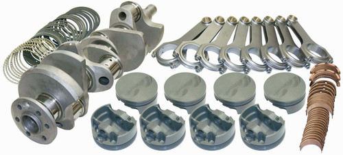 Rotating Assembly - 499 CID - Forged Crank - 4.150 in Stroke - 4.372 in Bore - 6.760 in H Beam Rods - Mopar B / RB-Series - Kit