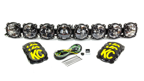 LED Light Bar - Gravity LED Pro6 - Single Row - Combo Beam - 160 Watts - 50 in Long - White LED - Surface Mount - Aluminum - Black Powder Coat - Universal - Each