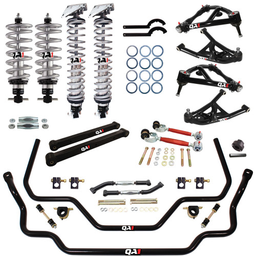 Suspension Handling Kit - Level 2 - Bearings / Coil-Over System / Control Arms / Shocks / Sway Bars / Tie Rod Sleeves - GM A-Body 1964-67 - Kit