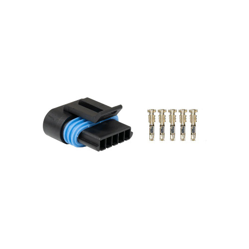 Electrical Connector - Smart Ignition Coil Plug - 5 Pin - Female - Housing / Pins / Seals - Plastic - Black - Each