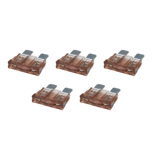 Fuse - ATC - 7.5 amps - Plastic - Brown - Set of 5