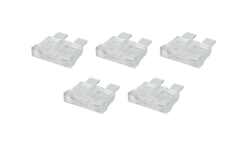 Fuse ATC - 25 amps - Plastic - Clear - Set of 5