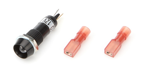 Warning Light - 12V - 3/8 in Diameter - White - Quickcar Gauges - Each