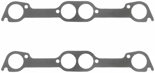 Exhaust Header / Manifold Gasket - 1.880 in Round Port - Steel Core Laminate - Pontiac V8 - Pair