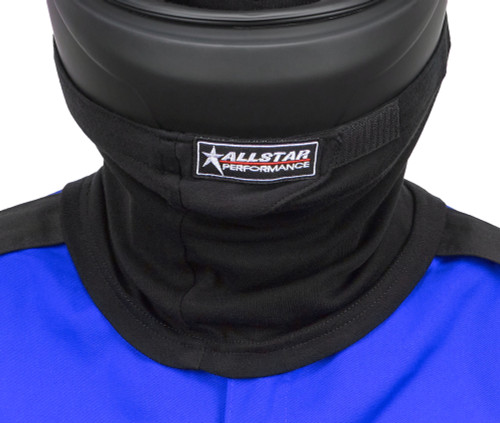 Helmet Skirt - Hook and Loop Attachment - Single Layer - Fire Retardant - Black - Each