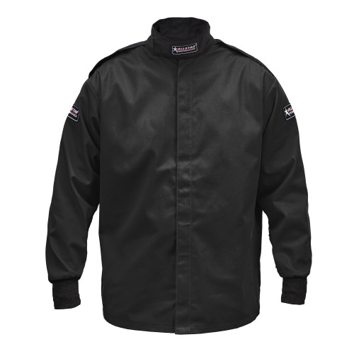 Driving Jacket - SFI 3.2a/1 - Single Layer - Fire Retardant Cotton - Black - Medium-Tall - Each