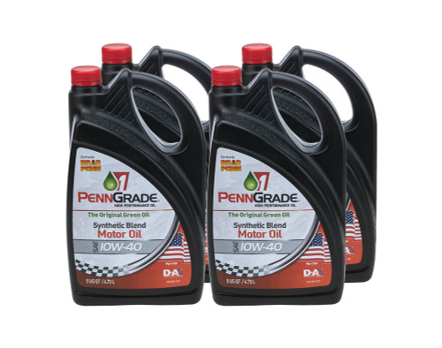 Motor Oil - High Zinc - 10W40 - Semi-Synthetic - 5 qt Jug - Set of 4