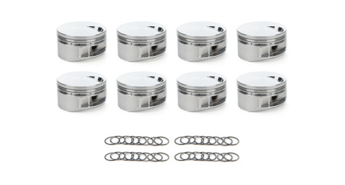 Piston - 4.610 in Bore - 1/16 x 1/16 x 3/16 in Ring Grooves - Minus 3.0 cc - Big Block Chevy - Set of 8