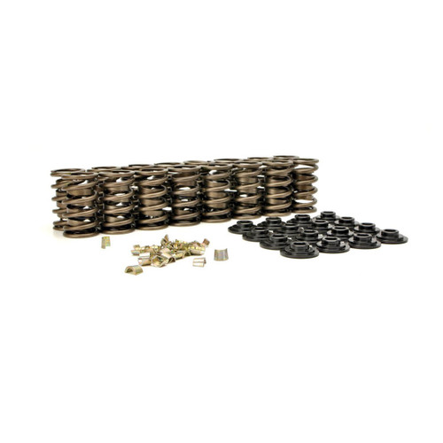 Valve Spring Kit - Dual Spring / Damper - 348 lb/in Rate - 1.175 in Coil Bind - 1.51 in OD - Locks / Titanium Retainers - Kit