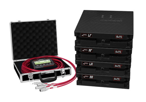 Vehicle Scale - Elite Wired - Electric - 15 in Square - 3500 lb Capacity Pad - Case / Controller / Pads / Wiring - Aluminum - Black Textured Powder Coat - Kit