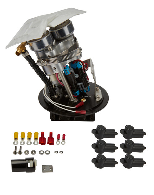 Fuel Pump - Dual Stealth 450 - Electric - In-Tank - 975 lph - OEM Inlet / Outlet - Gas - Aluminum - Black Anodized - Mopar Gen III Hemi - Each