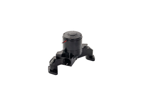Water Pump - Electric - 34 GPM - 20 AN Female O-Ring Inlet and Outlet - 1-3/4 in Fitting Included - Block Mount - Aluminum - Black Anodized - Big Block Chevy - Each