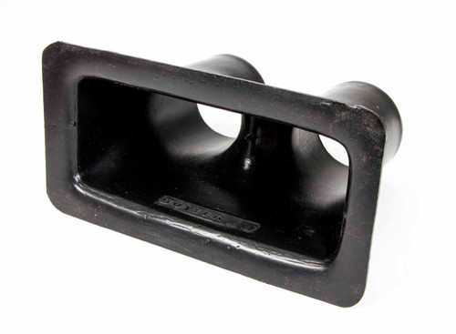 Air or Brake Duct - Bumper Mount - Driver / Passenger Side - Dual 3 in Tube - 9.5 in Long x 5 in Wide - Plastic - Black - Each