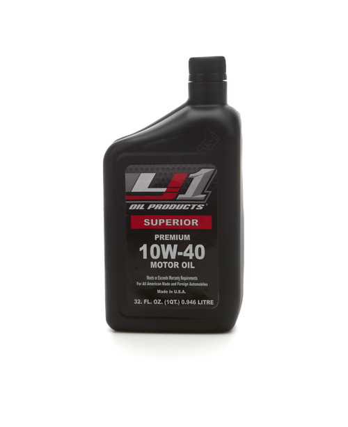 Motor Oil - Street Performance Premium Blend - 10W40 - Conventional - 1 qt Bottle - Each