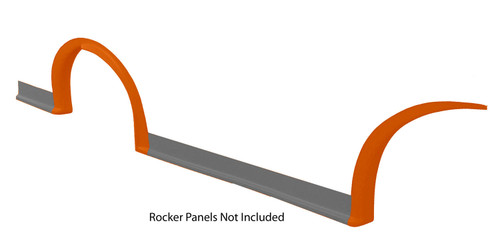Wheel Flare Kit - Passenger Side - MD3 - Dirt - 3 Piece Kit - Molded Plastic - Orange - Kit Wheel Flare Kit - Passenger Side - MD3 - Dirt - 3 Piece Kit - Molded Plastic - Orange - Kit
