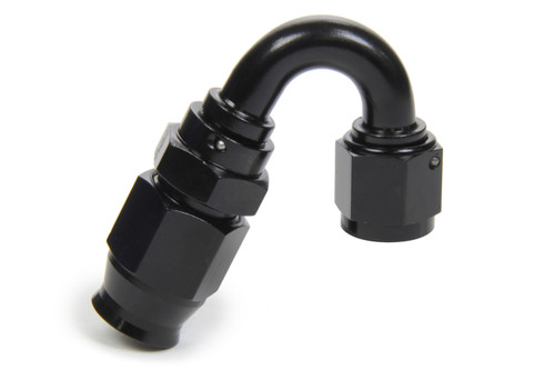 Fitting - Hose End - Race-Rite - PTFE Hose - 150 Degree - 12 AN Hose to 12 AN Female - Swivel - Aluminum - Black Anodized - Each