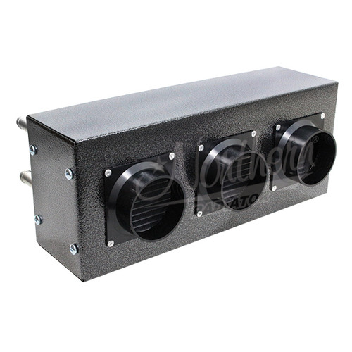 Heater - Auxiliary - 30000 BTU - Horizontal Mount - 16 x 6-1/2 x 10 in - 12V - 3 Speed - Installation Kit / Switch - Universal - Kit