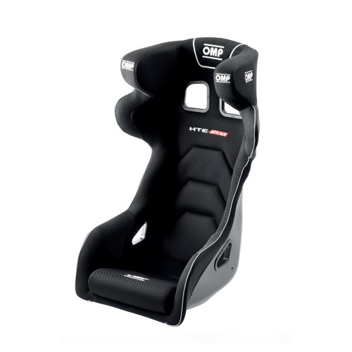 Seat - HTE Series EVO - FIA Approved - Side Bolsters - Harness Openings - Fiberglass - Black - Each