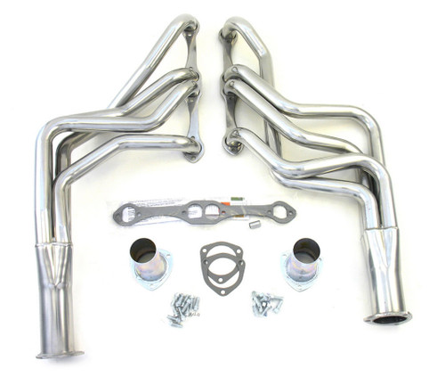 Headers - Full Length - 1.625 in Primary - 3 in Collector - Steel - Metallic Ceramic - Small Block Chevy - GM A-Body / B-Body / F-Body / X-Body 1964-89 - Pair