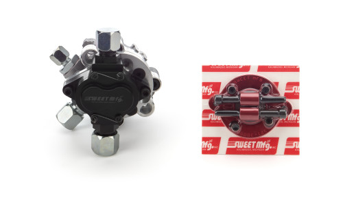 Power Steering Pump - 3 gpm - 1600 psi - 3/8 in Hex Drive - Fuel Pump Adapter Included - Aluminum - Natural - Kit Power Steering Pump - 3 gpm - 1600 psi - 3/8 in Hex Drive - Fuel Pump Adapter Included - Aluminum - Natural - Kit