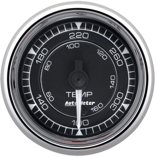 Water Temperature Gauge - Chrono Series - 140-380 psi - Electric - Short Sweep - 2-1/16 in Diameter - Black Face - Each Water Temperature Gauge - Chrono Series - 140-380 psi - Electric - Short Sweep - 2-1/16 in Diameter - Black Face - Each