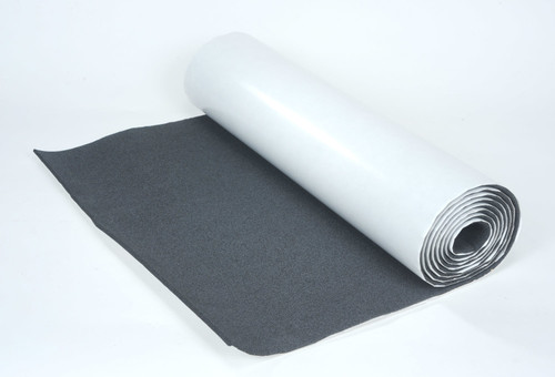 Heat and Sound Barrier - 24 in W x 10 ft Roll - 1/4 in Thick - Foam - Black - Each