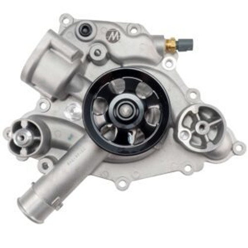 Water Pump - Mechanical - Black Pulley - 3.79 in Hub Height - Temperature Sensor Included - Aluminum - Natural - Mopar Gen III Hemi - Each