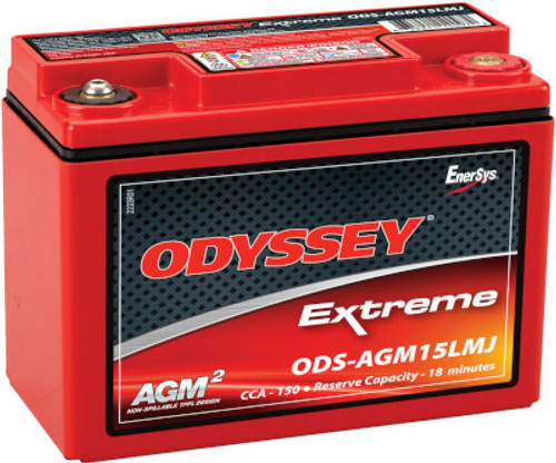 Battery - Extreme Series - AGM - 12V - 150 Cold Cranking Amps - Threaded Top Terminals - 7 in L x 5.2 in H x 3.4 in W - Each