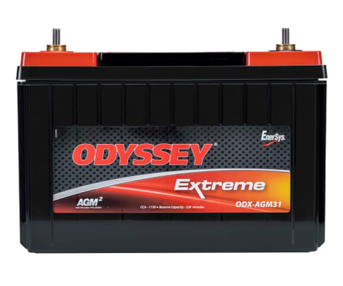 Battery - Extreme Series - AGM - 12V - 1150 Cold Cranking Amps - Threaded Top Terminals - 13 in L x 9.5 in H x 6.8 in W - Each