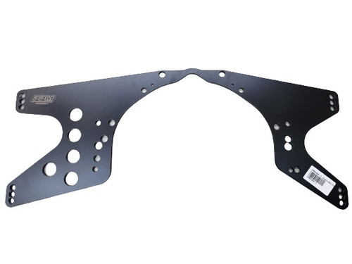 Motor Plate - Longhorn - Mid - 28 x 12 in - 1/4 in Thick - 1 in Raised - Aluminum - Black Powder Coat - Ford / Chevy - Each Motor Plate - Longhorn - Mid - 28 x 12 in - 1/4 in Thick - 1 in Raised - Aluminum - Black Powder Coat - Ford / Chevy - Each