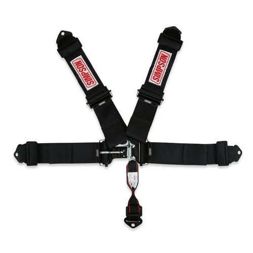 Harness - 5 Point - Latch and Link - SFI 16.1 - Pull Down Adjust - Bolt In - Black - Kit Harness - 5 Point - Latch and Link - SFI 16.1 - Pull Down Adjust - Bolt In - Black - Kit