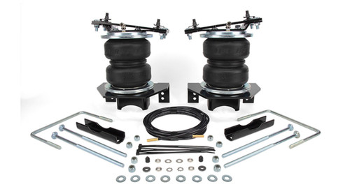Air Spring Kit - Loadlifter 5000 - Bags / Brackets / Lines - 5000 lb Capacity - Black Powder Coat Brackets - Rear - Ford Fullsize Truck 2023-24 - Kit