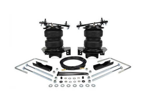 Air Spring Kit - Loadlifter 5000 Ultimate - Bags / Brackets / Lines - 5000 lb Capacity - Black Powder Coat Brackets - Rear - Ford Fullsize Truck 2023-24 - Kit