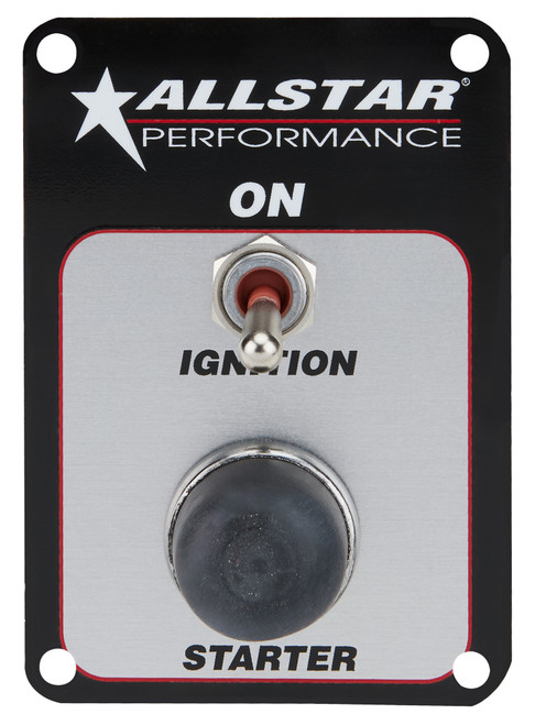 Switch Panel - Dash Mount - 2.625 x 3.75 in - 1 Toggle / 1 Momentary Button - Kit