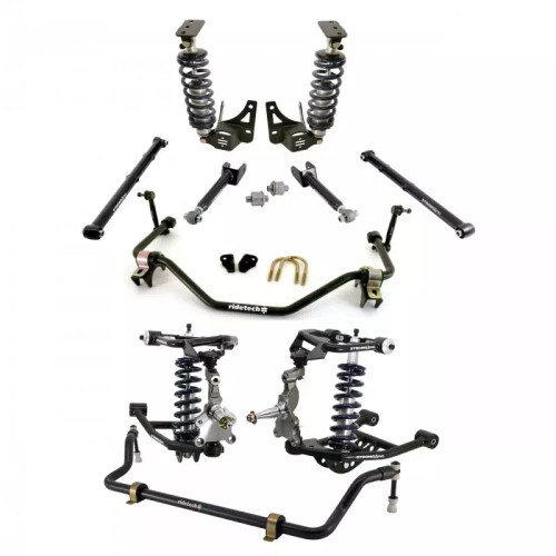 Suspension Handling Kit - Coil-Over System - Coil-Overs / Control Arms / Spindles / Sway Bars / Brackets / Hardware Included - GM A-Body 1968-72 - Kit