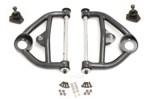 Control Arm - Tubular - Upper - Polyurethane Bushings - Steel - Black Hammertone - GM G-Body 1978-87 - Pair