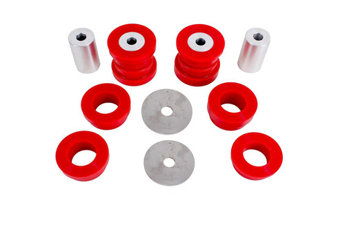 Bushing Kit - Differential / Rear Cradle - Steel / Polyurethane - Red / Zinc Oxide - Ford Mustang 2015-24 - Kit