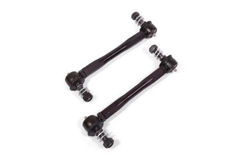 End Link - Front - Aluminum / Rubber - Black Anodized / Black - Ford Mustang 2015-24 - Pair End Link - Front - Aluminum / Rubber - Black Anodized / Black - Ford Mustang 2015-24 - Pair