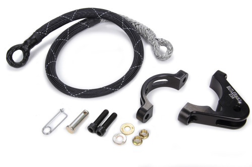 Axle Tether - Single - Clamp / Hardware Included - Aluminum - Black Anodized - 2-3/8 in Axle Tube - Kit Axle Tether - Single - Clamp / Hardware Included - Aluminum - Black Anodized - 2-3/8 in Axle Tube - Kit