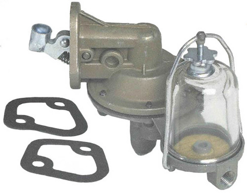 Fuel Pump - Mechanical - 12 gph - 2.5-4 psi - 1/2 in UNF Inlet - 1/2-20 in Outlet - Aluminum - Natural - Gas - Ford V8 - Each