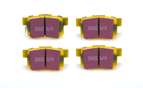 Brake Pads - Yellow Stuff - High Friction - Rear - Para-Aramid - Various Honda Applications - Set of 4