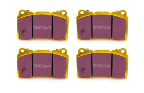 Brake Pads - Yellow Stuff - High Friction - Front - Para-Aramid - Ford / GM / Mitsubishi / Subaru Applications - Set of 4 Brake Pads - Yellow Stuff - High Friction - Front - Para-Aramid - Ford / GM / Mitsubishi / Subaru Applications - Set of 4