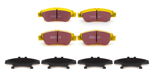 Brake Pads - Yellow Stuff - High Friction - Front - Para-Aramid - Honda Compact Car 2008-20 - Set of 4
