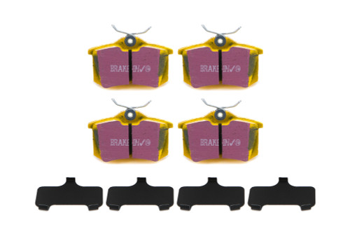 Brake Pads - Yellow Stuff - High Friction - Rear - Para-Aramid - Various Audi / Volkswagen Applications - Set of 4 Brake Pads - Yellow Stuff - High Friction - Rear - Para-Aramid - Various Audi / Volkswagen Applications - Set of 4