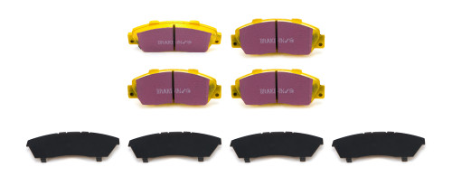 Brake Pads - Yellow Stuff - High Friction - Front - Para-Aramid - Honda Compact Car 1989-2005 - Set of 4 Brake Pads - Yellow Stuff - High Friction - Front - Para-Aramid - Honda Compact Car 1989-2005 - Set of 4