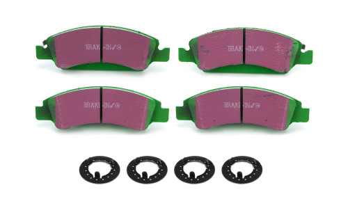 Brake Pads - Green Stuff 6000 - Low Dust - Front - Organic - GM Fullsize SUV / Truck 2005-14 - Set of 4