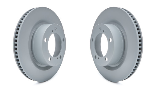 Brake Rotor - Premium - Front - 13.900 in OD - 32 mm Thick - 5 x 4.50 in Bolt Pattern - Iron - Gray Paint - Lexus 2017-24 / Toyota 2007-22 - Pair Brake Rotor - Premium - Front - 13.900 in OD - 32 mm Thick - 5 x 4.50 in Bolt Pattern - Iron - Gray Paint - Lexus 2017-24 / Toyota 2007-22 - Pair