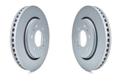 Brake Rotor - Premium - Front - 13.800 in OD - 34 mm Thick - 6 x 5.50 in Bolt Pattern - Iron - Gray Paint - Ford 2007-21 / Lincoln 2007-21 - Pair