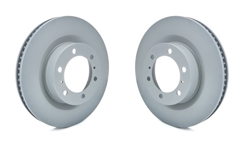 Brake Rotor - Premium - Front - 13.300 in OD - 31.8 mm Thick - 6 x 5.50 in Bolt Pattern - Iron - Gray Paint - Lexus 2010-23 / Toyota 2010-24 - Pair Brake Rotor - Premium - Front - 13.300 in OD - 31.8 mm Thick - 6 x 5.50 in Bolt Pattern - Iron - Gray Paint - Lexus 2010-23 / Toyota 2010-24 - Pair