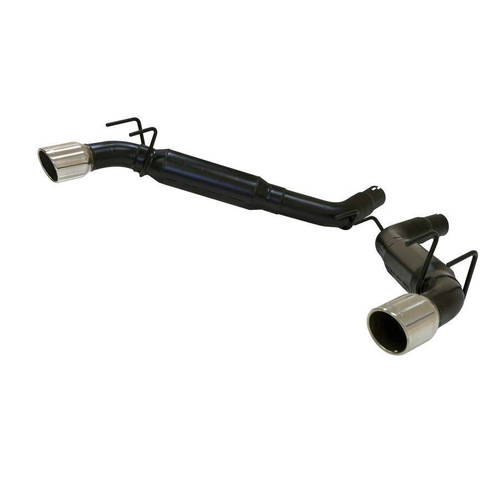 Exhaust System - Outlaw - Axle-Back - 3 in Tailpipe - 4 in Tips - Stainless - Black - GM GenV LT-Series - Chevy Camaro 2010-13 - Kit